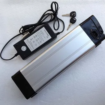 

Bottom discharge 500W Scooter Electric Bike battery 36V 15AH Silver fish lithium battery pack with 42V 2A charger and BMS