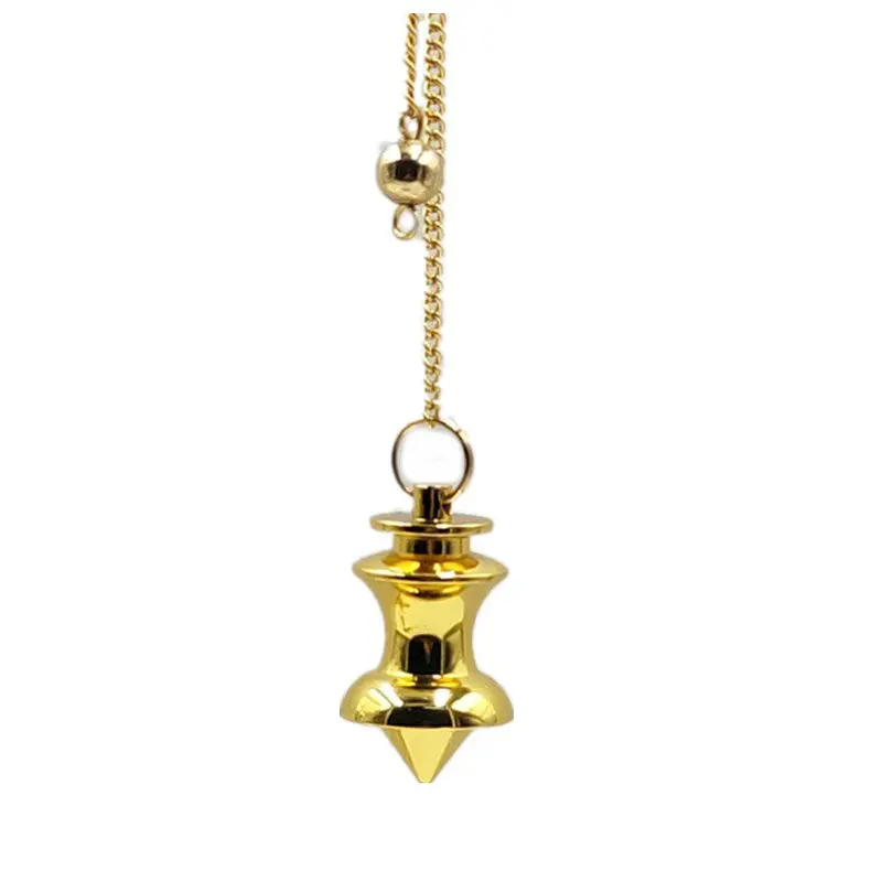 

pendule pendulum pendant men Dowsing Healing Pyramid spiritual Reiki pendulums for dowsing Copper meatl Charms Chakra Amulet 1X
