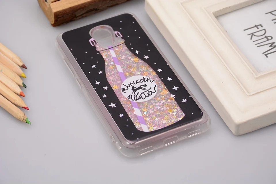 Reaoom for Meizu M6 Case Glitter Dynamic Liquid Star Quicksand Colorful Cute Bottle Unicorn Protection Cover Capa for Meilan 6   (1)