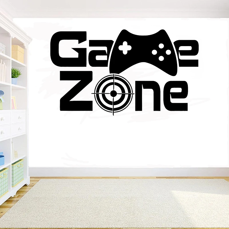Игровая виниловая наклейка на стену Ps4 X-box Game Zone Eat Sleep игровой контроллер