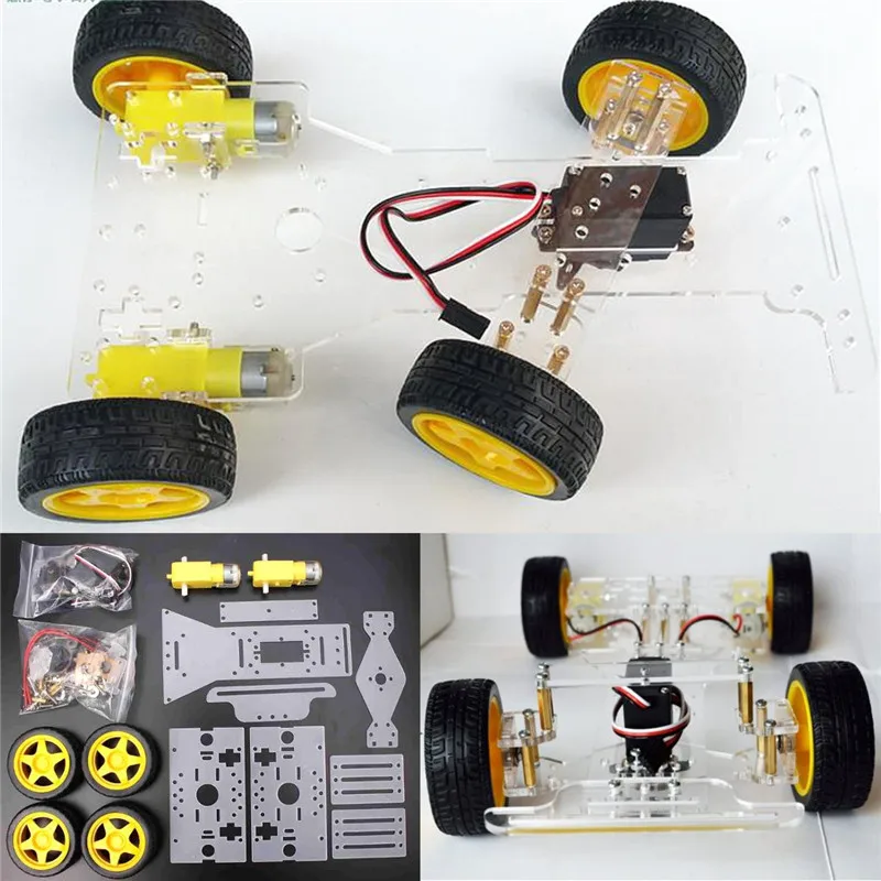 Высококачественный Интеллектуальный DIY двигатель рулевого управления 4 колеса 2