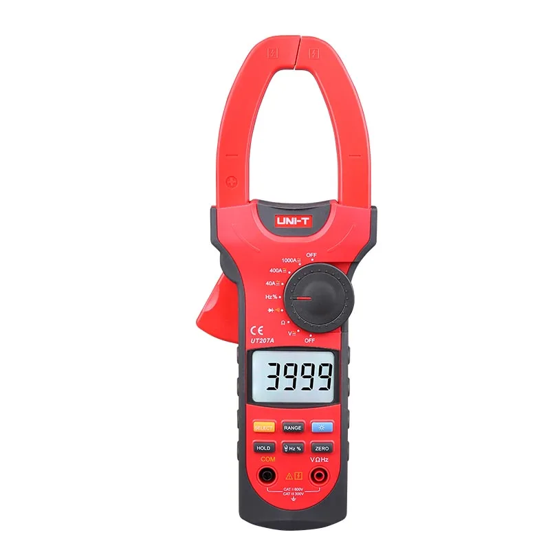 

UNI-T UT207A 1000A Digital Clamp Meters Frequency Measure Multimeters Auto Range Capactance Resistance