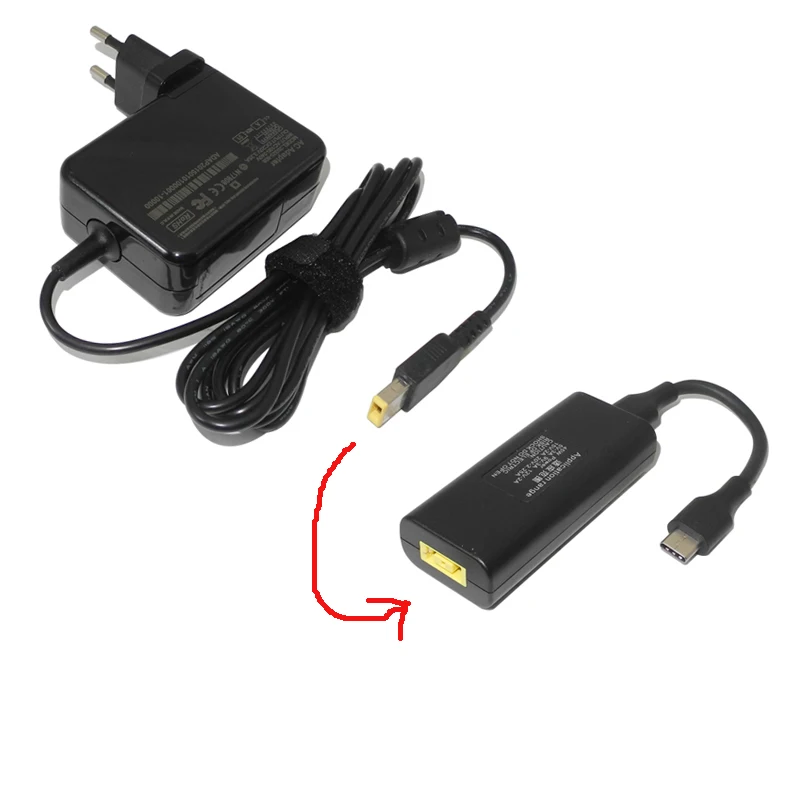 

20V 3.25A 65W Ac Adapter for Lenovo X1 Carbon G400 G500 Dc USB Type C Power Adapter Charger Converter for Macbook Asus Laptop