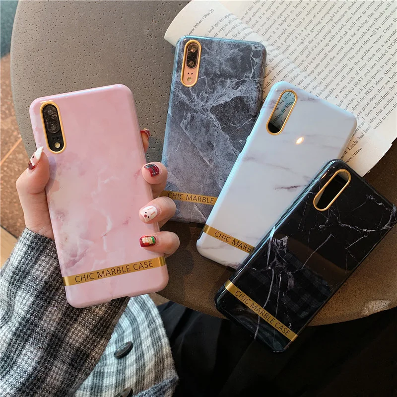 

ins marble phone case For Huawei P20 P20 Pro Mate 20 Mate 20 Pro for Huawei Nova 3 2s Nova 3i soft tpu case