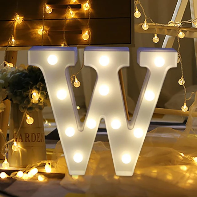 Fghgf 2018 Letter Lights Led Light Up White Plastic Letters Standing Fghgf 2018 Letter Lights Led Light Up White Plastic Letters Standing Hanging N Z 2xaa Batteries Warm Show Love Friend