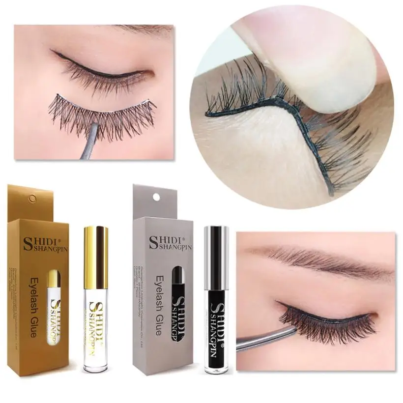 SHIDISHANGPIN Eyelash glue 5ml White/Black False Eyelash Glue Fake