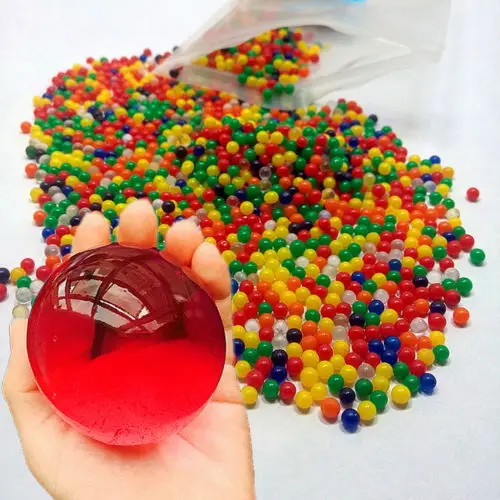 

10000pcs/packet colored orbeez soft crystal water paintball gun bullet grow water beads grow balls water gun toys crystal soil