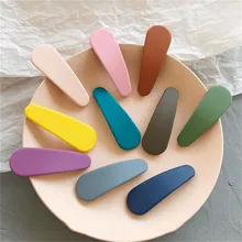 Горячая Распродажа, однотонные женские скрабы, заколки для волос для девочек, аксессуары для укладки волос, модная заколка карамельного цвета в форме капли