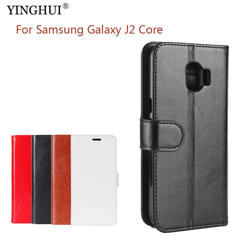 For Samsung Galaxy J2 Core Case Flip PU Leather Case For Samsung J2