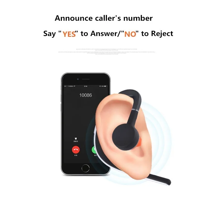 Voice control Bluetooth headset Noise cancelling isolation wireless earphone with microphone handsfree sports music headphone (13)