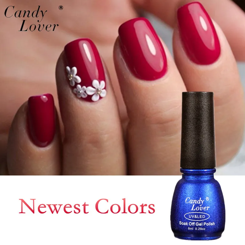 

Candy Lover Newest Color Gel Nail Polish LED UV Gel Varnish Long Lasting Nail Gel Colors Lacquer Perfect Gel Polish