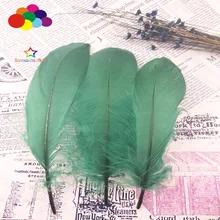 100 шт темно-зеленые гусиные крашенные перья 15-20 см/6-8 дюймов Diy реквизит для сцены Декор головные уборы карнавальный костюм ремесла