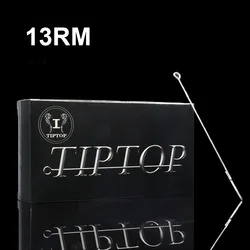 50PCS TIPTOP Premium Tattoo Needles 13RM Disposable Sterilze 13 Round Magnum Curved Tattoo Needles Free Shipping