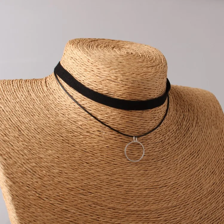 Ожерелье, винтажное Чокер-тату из эластичного материала, ожерелье в стиле панк, ретро, готика, эластичные подвески, ожерелье s для женщин, рождественский подарок