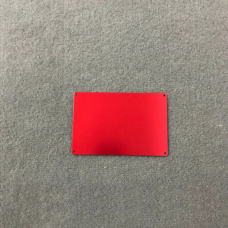 

80x60mm Red Black Blue Aluminium Sheet Plate thickness DIY Hardware Aluminium Board Customized