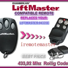 5 шт. для LIFTMASTER шамберлен 94335E гаражная дверь дистанционное управление 433,92 МГц очень