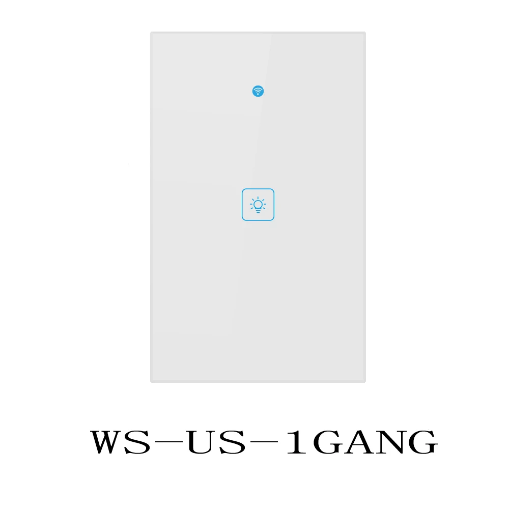 Ewelink WS 120 тип США WiFi беспроводное приложение сенсорное управление настенный светильник переключатель времени умный дом автоматизация работа с Alexa - Комплект: WS-US-1GANG