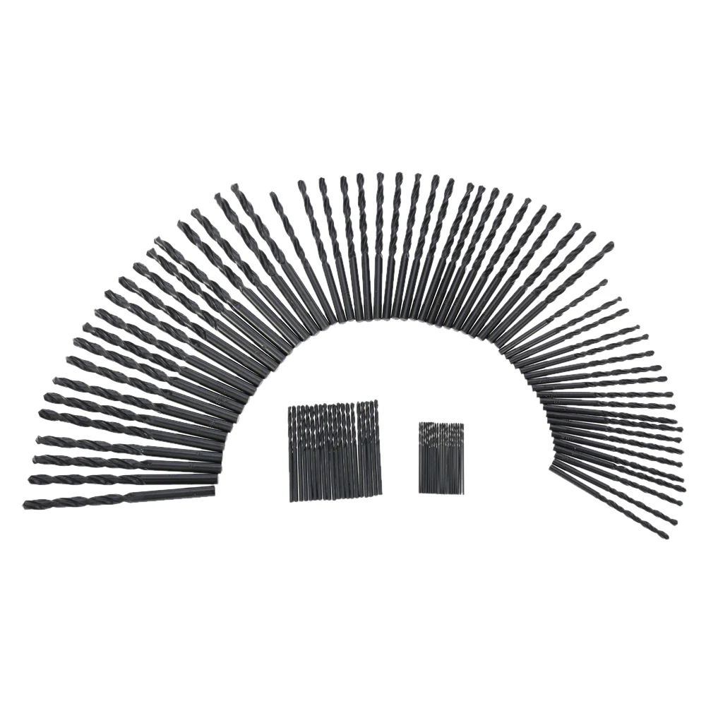 

100pcs/Set Twist Drill Bit Set Saw Set HSS High Steel Drill Woodworkin Tool 1-5mm For Cordless Screwdriver