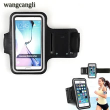 Wangcangli от 4 до 6 дюймов мобильный телефон Универсальная повязка на руку для i7plus мобильный телефон оболочка сенсорный экран бег спортивная сумка на руку