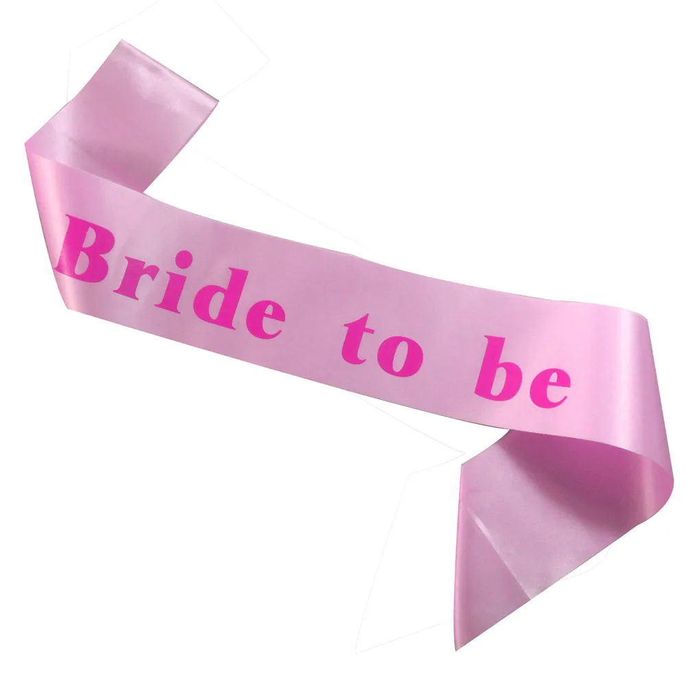 Милые детские розовые ленты невесты to be свадебные ленты милые розовые печать девичник вечерние товары для сестры невесты - Цвет: PPPBridetobe
