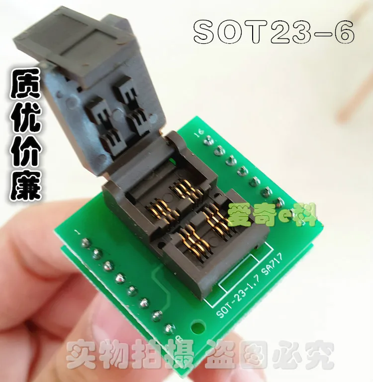 

SOT23-6L Dual Bit SOT23-5 Adapter SOT23-3 Aging SA717 Burn IC Test Stand