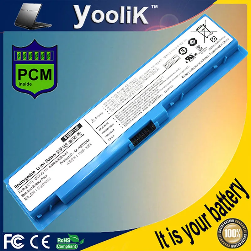 blue Аккумулятор для ноутбука N310 NP-N310 NP-NC310 серии AA-PB0TC4B/PB0TC4L/PB0TC4M/PB0TC4R/-PB0TC4T/PL0TC6B для samsung - Цвет: blue