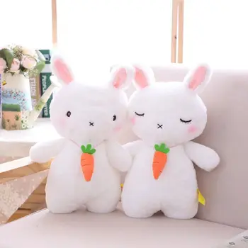 

Nooer Kawaii Cute Rabbit Plush Doll Kids Toy Stuffed White Rabbit With Carrot Plush Toy Birthday Gift For Girlfriend Kids Girls