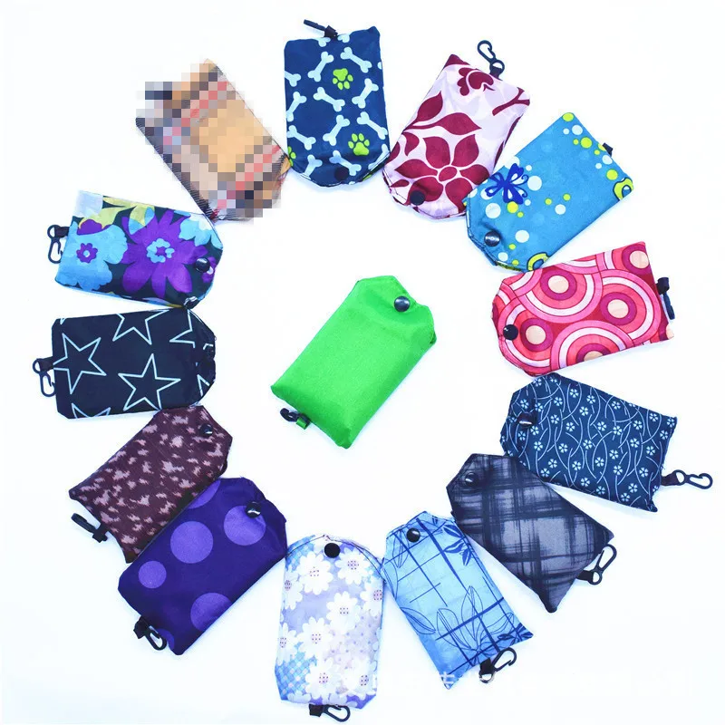 

Foldable Handy Shopping Bag Reusable Tote Pouch Recycle Storage Handbags Convenient Large-capacity Storage Bags
