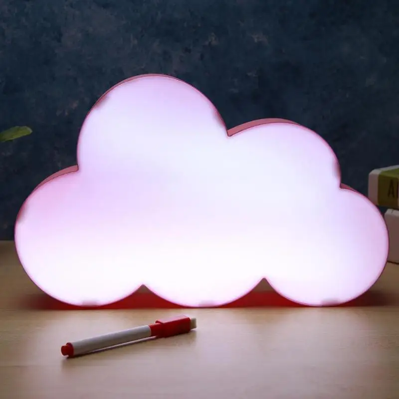 

Cloud Shape LED Message Lightbox Night Light Box Hand Writing Table Lamp for Kids Bedroom Decoration Lighting Lamp Accessories