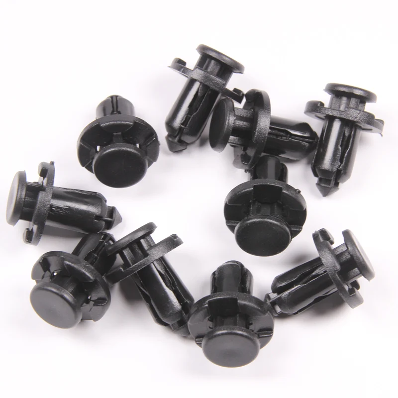 100Pcs 10mm Hole Interior Trim Panel Car Bumper Hood Fender Retainer Fastener Rivets Clip For XV