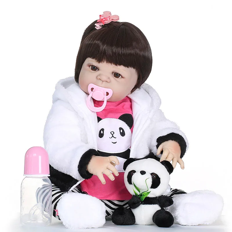

55CM Vinyl Jointed Reborn Doll Lifelike Newborn Baby Dolls for Kids Playmate Christmas Gift M09