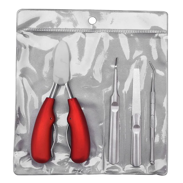 $US $8.86  4 In 1 Stainless Steel Ingrown Toenail Clipper Set Nail Correction Nippers Manicure Pliers Pedicure