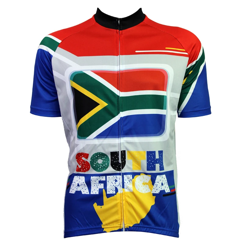 África do sul estrangeiro SportsWear dos homens ciclismo Jersey