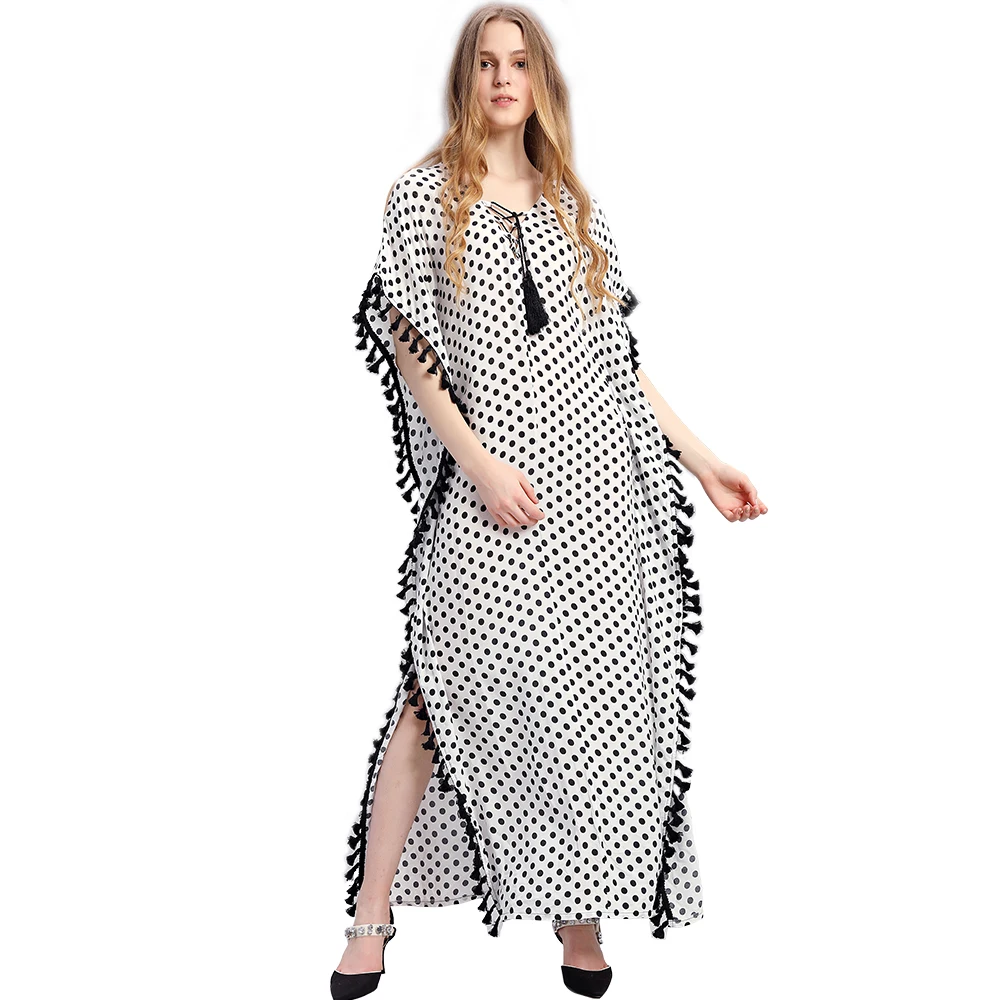 

Women Summer African Ethnic Print Kaftan Maxi Dress 2018 Summer Loose Vintage Boho Beach Long Dress tunic cover ups