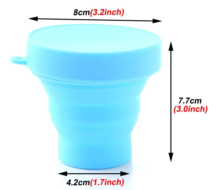 Outdoor Protable Folding Silicone Travel Water Cups