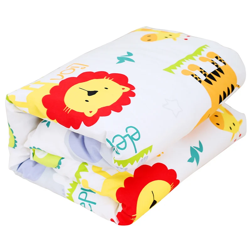 Spring New 100 Cotton Cartoon Animal Baby Quilt Bedding Colorful Kids