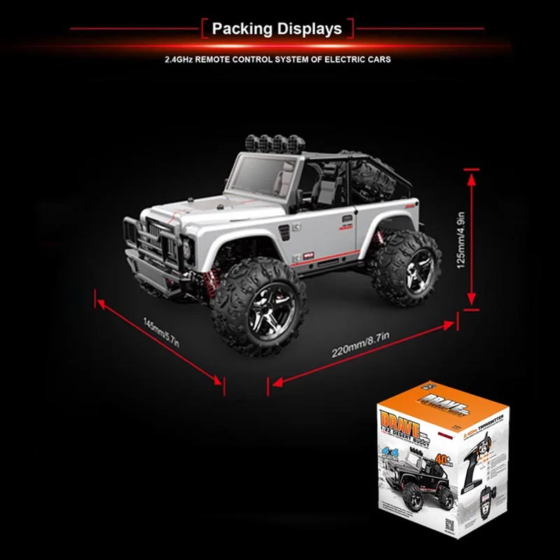 Радиоуправляемый автомобиль 4WD Rock Crawlers Bigfoot модель автомобиля высокоскоростной пульт дистанционного управления дрейф Внедорожник Багги электронные игрушки 2,4 г 1:22