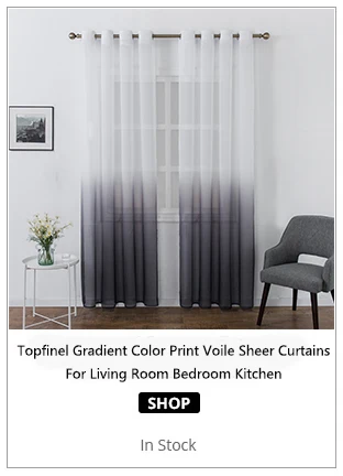 Topfinel хорошо полуградиентные цвет занавески для гостиной спальни кухни современный чистый тюль для окна домашний декор Штора для гостиной