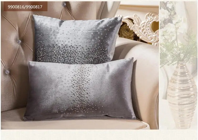 Алмазная Роскошная бархатная наволочка для подушки диванные подушки Автомобильная подушка Алмазная