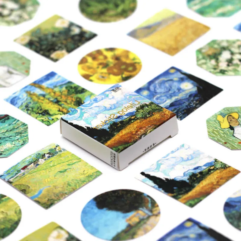 

Hot Sale Vangogh Washi Tape Decorate Washi Masking Tape Set Japanese Diy Scrapbooking Sticker Office Adhesive Tape