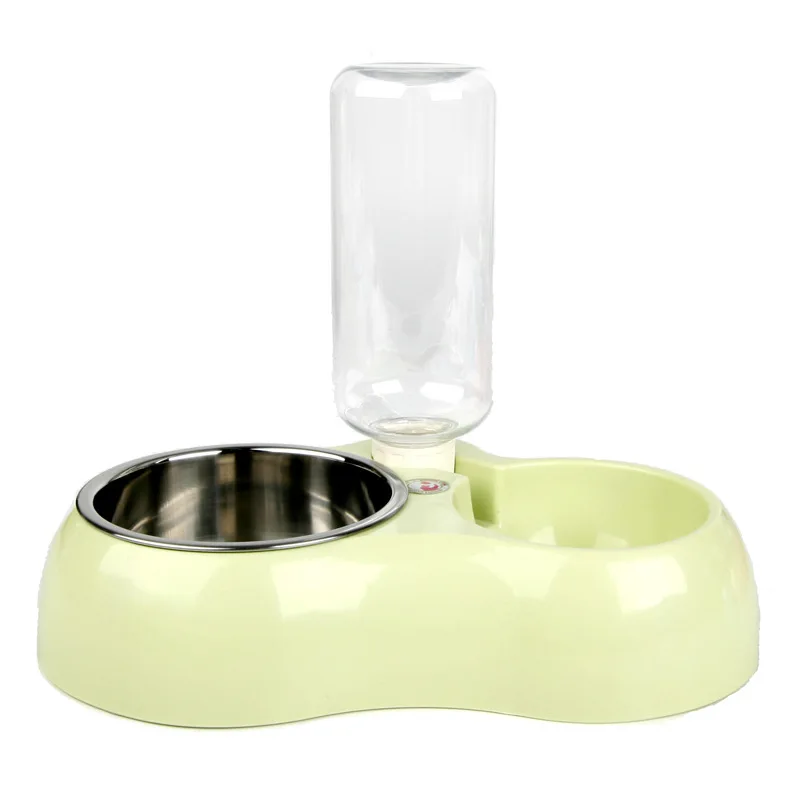 

Multifunction Pet Bowl Dog Feeder Food Bowl Water Bottle Pet Feeder Dish Stainless Steel Large Small Drinking Pet Products