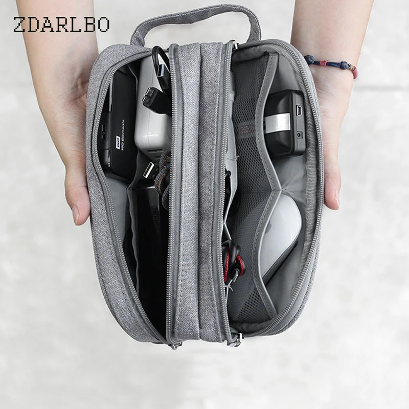 

Fashion Travel Digital Accessories Storage Bag Large Capacity Storage Bag IPad Power Adapter Cell Phone Electronics Storage Bag