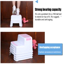 2 шаг табурет Малыш Дети табурет туалет горшок Обучение скольжению для ванной комнаты Кухня PAK55