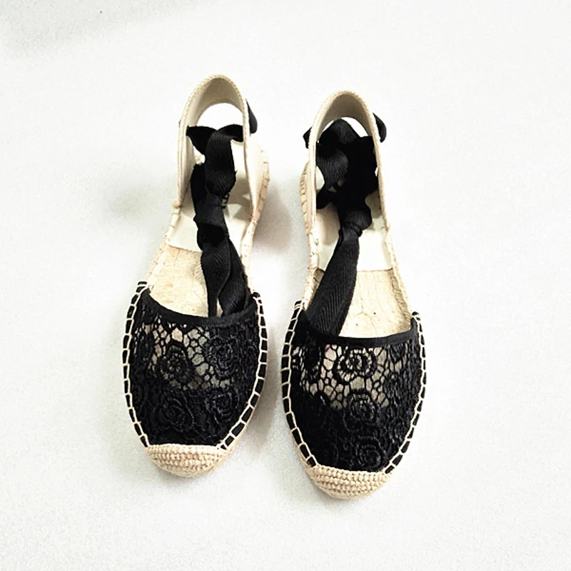 Canvas Summer Women's Espadrille Sandals Flats Ankle Strap Hemp Bottom Fisherman Women Shoes For 2018 SpringAutumn Women Loafer (19)