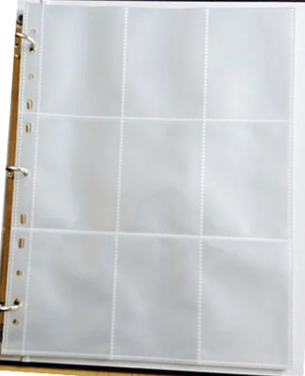 

10 Pieces/Lot Transparent Storage mgt game cards sleeve Protector 9 Pockets/piece pages for TCG YGO Trading Collecting ygo Cards