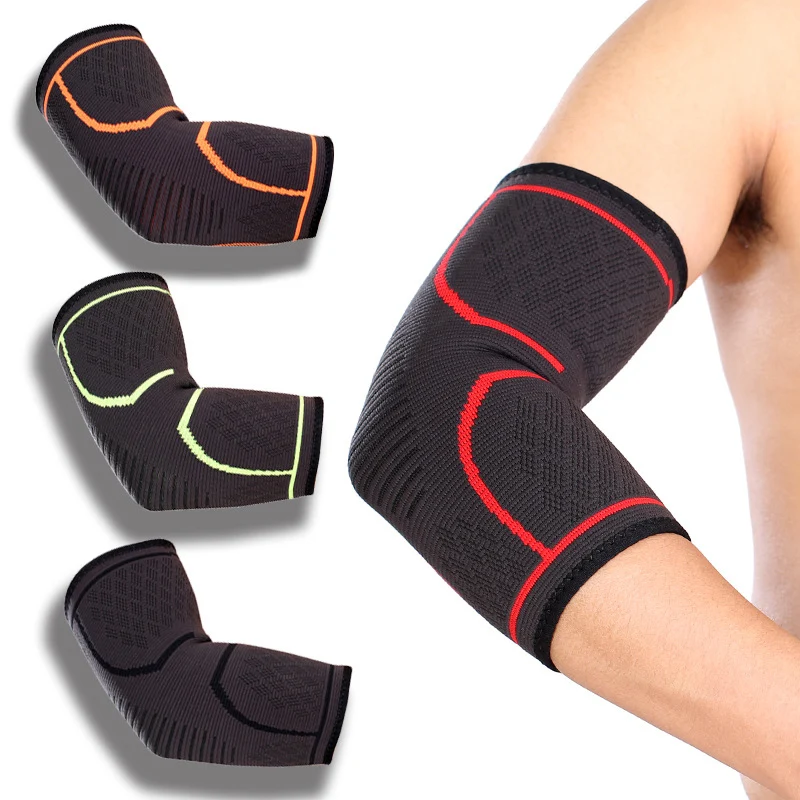 1PCS Elbow Support Elastic Gym Sport Elbow Protective Pad Absorb Sweat Sport Basketball Arm Sleeve Elbow Brace