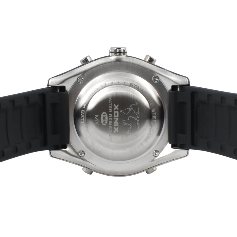 Топ бренд XONIX часы Роскошные мужские 100 м Relogio Masculino светодиодный цифровой дайвинг плавание Reloj Hombre спортивные часы из нержавеющей стали