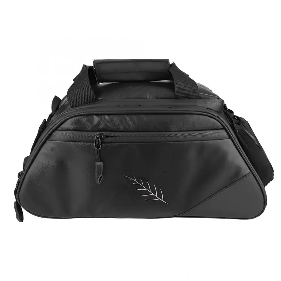 Clearance Fashion Bike Rear Rack Bag Detchable Bicycle Rear Rack Pouch Durable wiht Reflective Pattern Night-Cycling Accessory 0