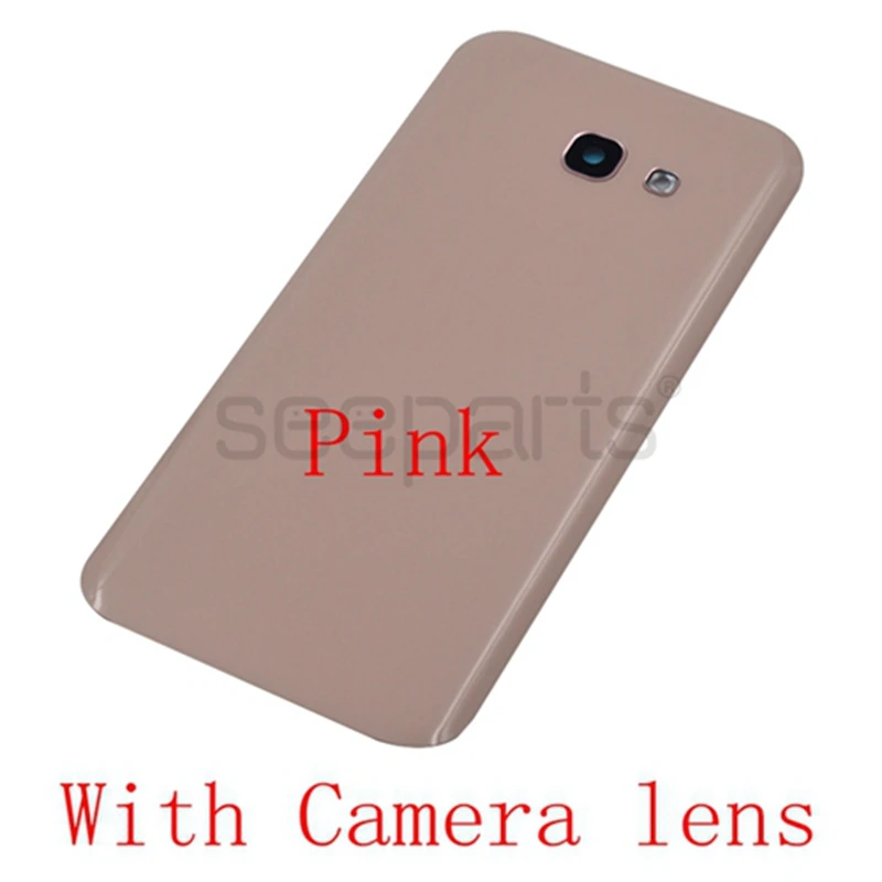 For 5 2 SAMSUNG A5 2017 Battery Cover Back Glass Door Housing Rear Camera Lens For 5