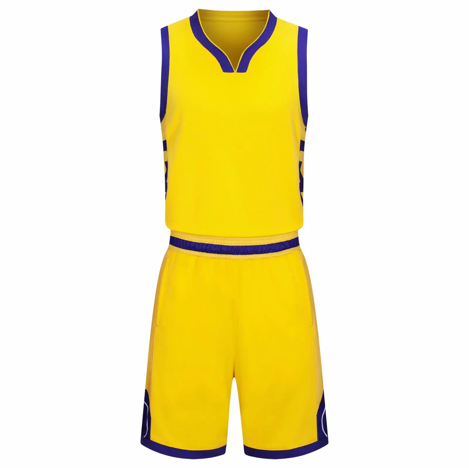 Детские комплекты баскетбольная форменная одежда спортивный жилет для мальчиков и девочек спортивные дышащие тренировочные костюмы Детский баскетбол набор на заказ - Цвет: yellow